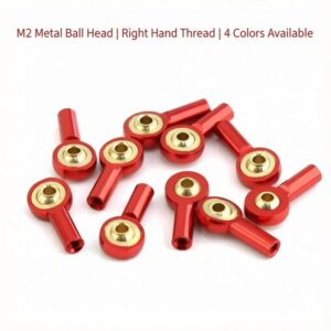 M2 Metal Ball Head Link Rod Ends Joint for RC Car Boat Model 2pcs/set