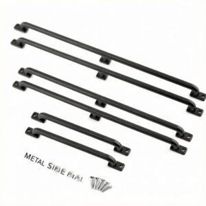 1/10 RC Crawler Metal Side Rail Handrail Body Roll Bar for Jeep TRX4