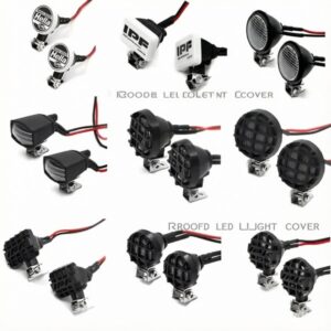 1/10 RC Crawler Roof Light Square Lens Scale Light Cover for SCX10 TRX4