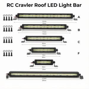 RC Crawler Roof Light Bar Single Row LED Spot Light High Bright for 1/10 Scale RC Car