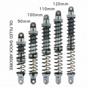 1/10 RC Crawler Oil Filled Shock Absorber 70-120mm Dual Spring Metal