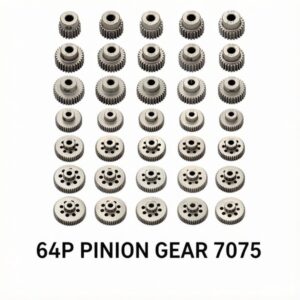 64P Pinion Gear 7075 Hardened Aluminum Motor Gear for 1/10 RC On-Road Car 21-40T