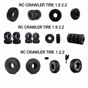 1.9 2.2 inch RC Crawler Tires for 1/8 1/10 SCX10 TRX4 Yikong 4082 4083