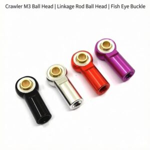 M3 Aluminum Alloy Ball Head Link Rod End 19mm for RC Crawler SCX10 D90 2pcs/set