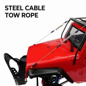 1/10 RC Crawler Front Dual Steel Cable Tow Rope for Axial SCX10 RC4WD D90 D110 TRX4