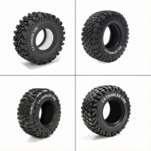 2.6 inch RC Crawler Tire for 1/7 MK07 1/8 CROSSRC Yikong H8H UT4 RBX10