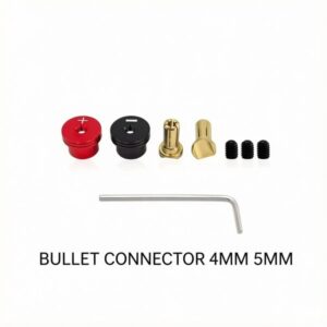 LiPo Battery 4mm 5mm Bullet Connector Heat Sink Banana Plug Low Resistance Aluminum Cover D255