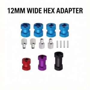 12mm Extended Wide Hex Adapter for Crawler D90 AX10 CC01 SCX10 F350