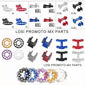LOSI 1/4 Promoto-MX Wheel Axle Gear Brake Disc Steering Parts