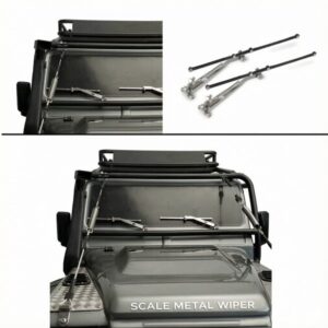 1/10 Scale Movable Metal Wiper for TRX4 TRX6 90046 SCX10 III
