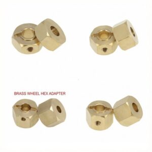 12mm Wide Brass Wheel Hex Adapter for SCX10 CC01 WRAITH 90027 90034 GEN8