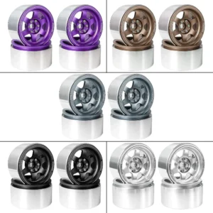2.2 inch Six-Spoke Racing Wheel for SCX10 TRX4 Yikong H8H H8P CROSSRC