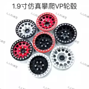 1.9 inch Alloy Beadlock Wheel for 1/10 SCX10 KM2 TRX4 90046 VP Style