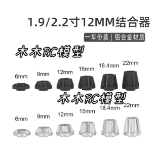 RS 1/10 1/8 Crawler 1.9 2.2 inch Metal Wheel VP Wide Long Hex