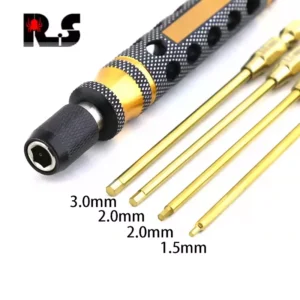 RS Aviation Model Car Boat Repair Hex Screwdriver Titanium Coated R106