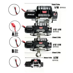 1/10 1/12 1/24 RC Crawler MJX H12 MN82 LC80 Remote Control Metal Winch
