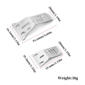 ARRMA 1/14 Mojave Stainless Steel Front Rear Chassis Skid Plate LY133