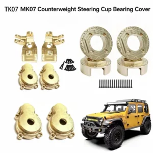 1/7 Redcat MK07 JK07 Brass Front Knuckle Weight Axle Brass Cover
