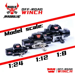 1/24 1/18 1/12 1/10 1/8 1/7 Scale Metal Single/Dual Power Winch