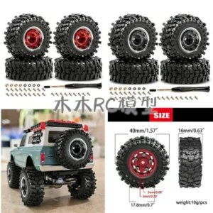 1/30 AXIAL SCX24 0.7 inch Ford Bronco Jeep K10 African Lion Tire