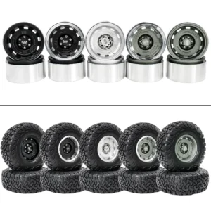 2.2 inch Black Mud Retro Metal Wheel for Tank 300 Yikong CROSSRC H8H SCX10 TRX4