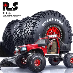 RS 1/10 Crawler 1.9 inch Emperor Tire + Metal Wheel for AXIAL Yikong TRX4 R122