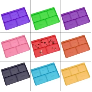 RC Model Silicone Parts Tray Screw Tray Non-Slip Small Parts Organizer