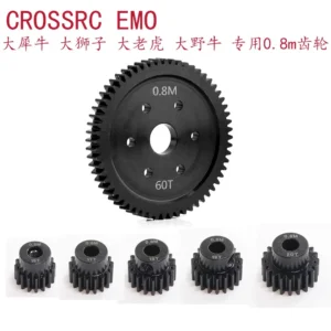 CROSSRC 0.8M 16-20T Pinion Metal 60T Spur Gear Buffalo Rhino Lion