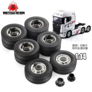 RS 1/14 TAMIYA Truck General Metal Wheel & Tire Set W201