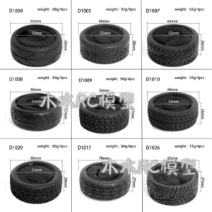 1/10 HSP 94123 94122 Sakura Racing Rubber Hot Melt Tire Skin Collection