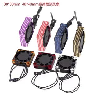High Speed Cooling Fan 25000RPM 30x30mm 40x40mm Aluminum for Motor ESC