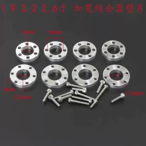 1.9 2.2 2.6 inch Crawler Metal Beadlock Wheel Wide Spacer 4mm Single VP 6-Hole