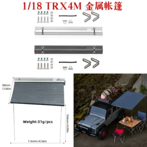 Traxxas 1/18 TRX4M Land Rover Bronco Roof Side Tent Metal Awning D294