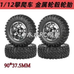 1.9 inch Metal Wheel & Tire 90x38mm for WPL MN128 H12Y