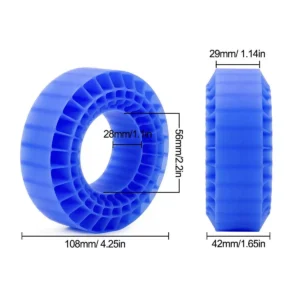 1.9 inch Silicone Waterproof Foam Tire Insert 108x42mm for 1/10 Crawler