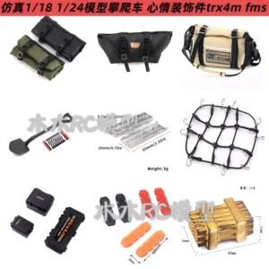 1/24 1/18 Scale Crawler Decor Accessories Model Props for TRX4M FMS