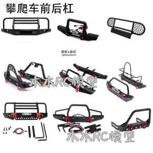 1/10 Crawler Jeep Wrangler Front Bumper TRX4 SCX10 Metal Front Rear Bumper