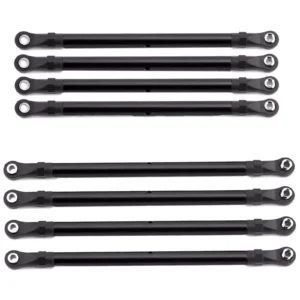 Aluminum Full Set Tie Rods 313mm for 1/10 Crawler SCX10 90046 TRX4