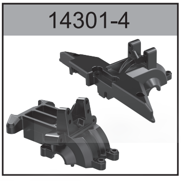 14301-4 gearbox guard For Hospeed 1:14 RC car 14301 14321-14324 14311 14312 14331 14332 Parts