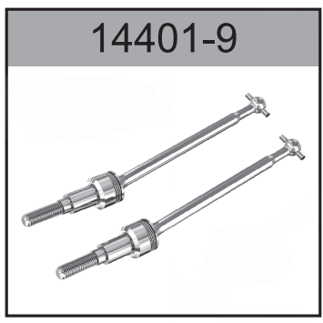 14401-9 metal front CVD Drive Shaft For Hospeed 1:14 RC Brusheless car 14401 14421 14411 14412 14432 Parts