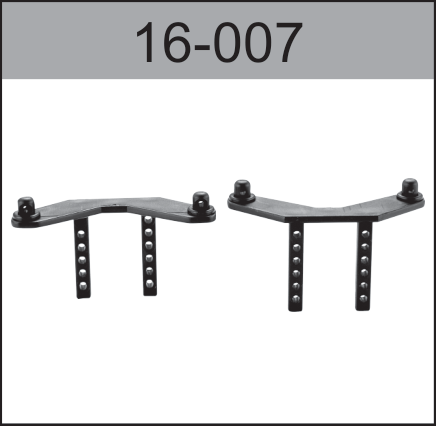16-007 Front and Rear Body Shell Support (Models 81-94) For Hospeed 1:16 HS16-81 to HS16-83 HS16-81MAX HS16-91MAX Short Course truck parts