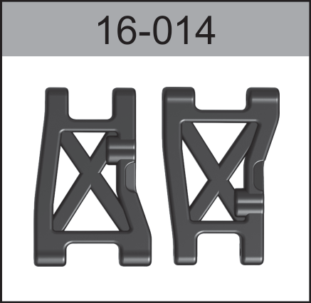 16-014 Short card/drifting lower control arm For Hospeed 1:16 HS16-81 to HS16-83 HS16-81MAX HS16-91MAX Short Course truck parts