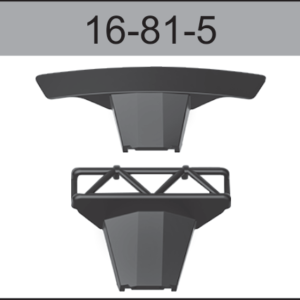 16-81-5 Front and rear bumpers (models 81-84) For Hospeed 1:16 HS16-81 to HS16-83 HS16-81MAX HS16-91MAX Short Course truck parts