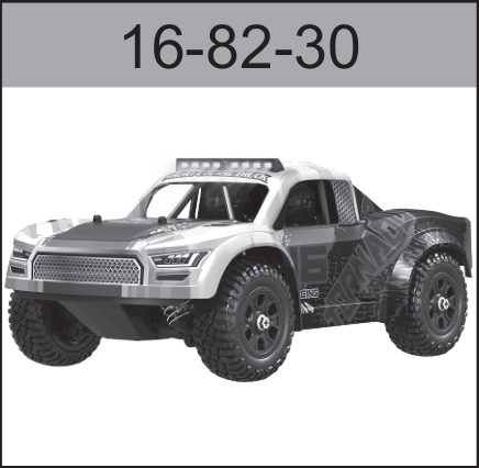 16-82-30 Short truck shell (blue) (with lights) For Hospeed 1:16 HS16-81 to HS16-83 HS16-81MAX HS16-91MAX Short Course truck parts