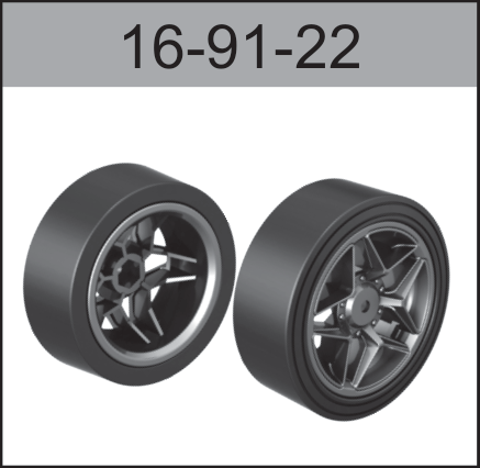 16-91-22 Drift tires For Hospeed 1:16 HS16-81 to HS16-83 HS16-81MAX HS16-91MAX Short Course truck parts