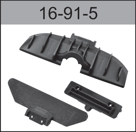 16-91-5 Front and rear bumpers (models 91-94) For Hospeed 1:16 HS16-81 to HS16-83 HS16-81MAX HS16-91MAX Short Course truck parts