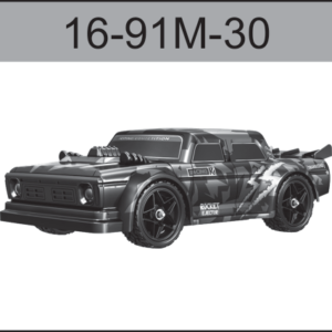 16-91M-30 Brushless Drift Car Body (Black) For Hospeed 1:16 HS16-81 to HS16-83 HS16-81MAX HS16-91MAX Short Course truck parts