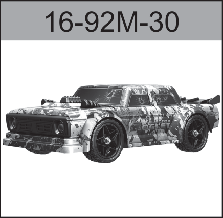 16-92M-30 Brushless drift car body (colored) For Hospeed 1:16 HS16-81 to HS16-83 HS16-81MAX HS16-91MAX Short Course truck parts