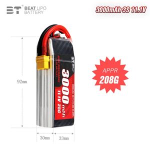 3S-3000mAh LiPo Battery for UDIRC UD1610S UD1610PRO UD1611 M16 RC Car Part