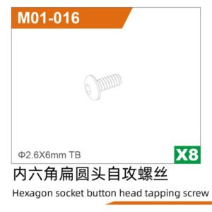M01-016 Self Tapping Screws 8pcs for UDIRC UD1610S UD1610PRO UD1611 M16 RC Car Part